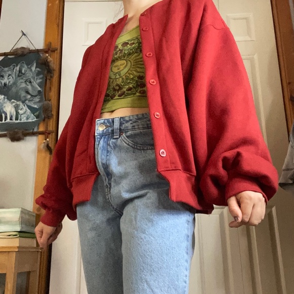 Red oversized jacket - Picture 2 of 3